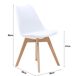 Pack de 4 sillas de cocina YESSI Pack de 4 sillas de cocina YESSI Blanco
