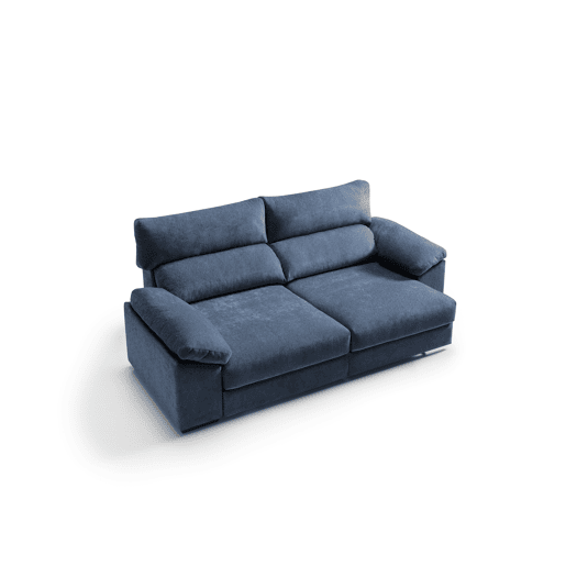 Sofá de 4 lugares XXL HIBA cor azul