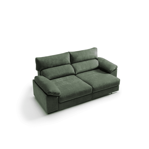 Sofá de 4 lugares XXL HIBA cor verde