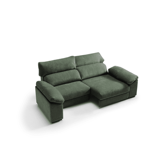 Sofá de 4 lugares XXL HIBA cor verde