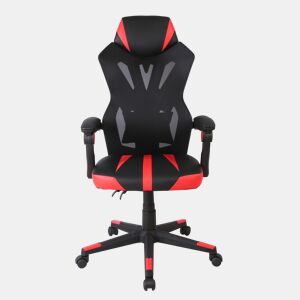 Cadeira gaming TOFU cor preto e vermelho