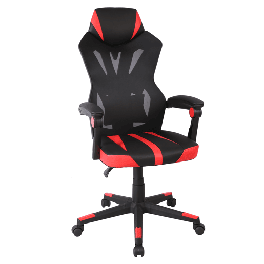 Cadeira gaming TOFU cor preto e vermelho