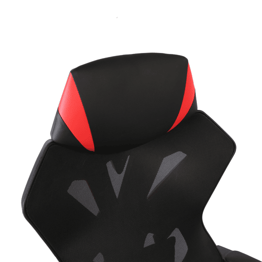 Cadeira gaming TOFU cor preto e vermelho
