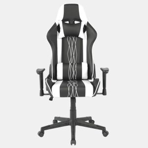 Cadeira gaming SUKI cor preto e branco