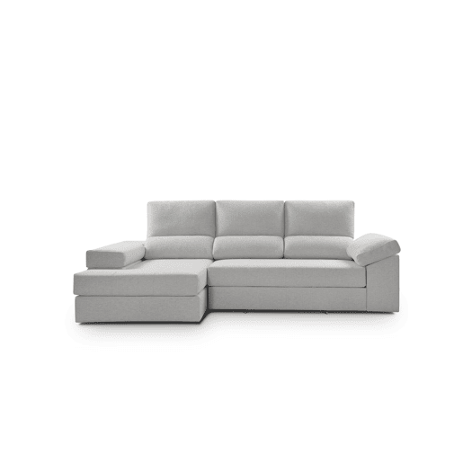 Chaise longue ALISON esquerda 4 lugares cinza claro Chaise longue ALISON esquerda 4 lugares cinza claro