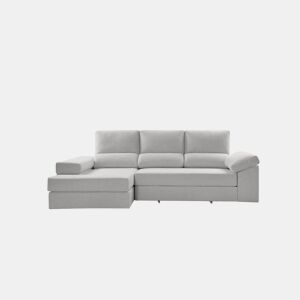 Chaise longue ALISON esquerda 4 lugares cinza claro