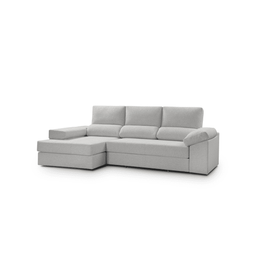 Chaise longue ALISON esquerda 4 lugares cinza claro Chaise longue ALISON esquerda 4 lugares cinza claro