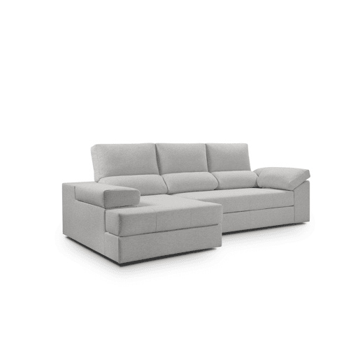 Chaise longue ALISON esquerda 4 lugares cinza claro Chaise longue ALISON esquerda 4 lugares cinza claro