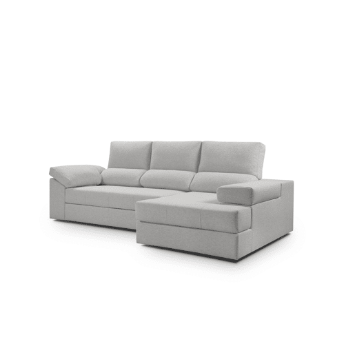 Chaise longue ALISON dereita 4 lugares cinza claro Chaise longue ALISON dereita 4 lugares cinza claro