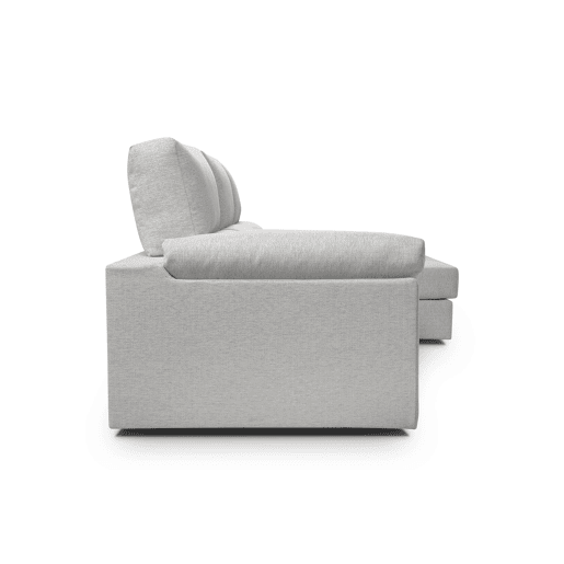 Chaise longue ALISON dereita 4 lugares cinza claro Chaise longue ALISON dereita 4 lugares cinza claro