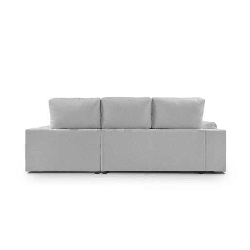 Chaise longue ALISON dereita 4 lugares cinza claro Chaise longue ALISON dereita 4 lugares cinza claro