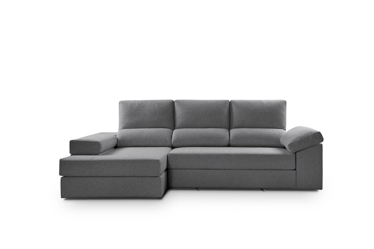 Chaise longue alison izquierda 4 plazas antracita