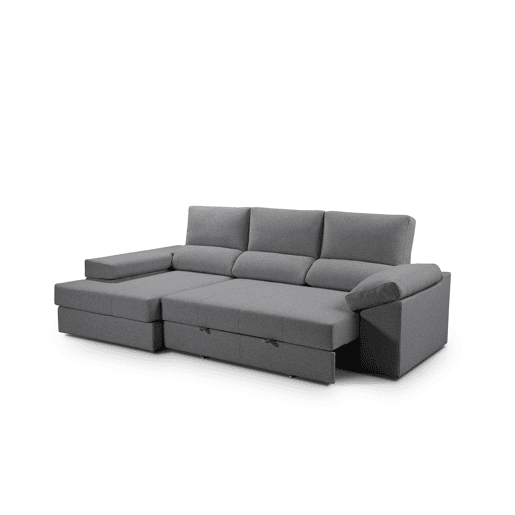 Chaise longue ALISON esquerda 4 lugares antracite