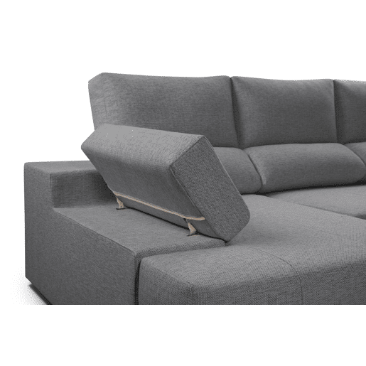 Chaise longue ALISON esquerda 4 lugares antracite