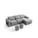 Chaise longue 4 plazas LEVON Chaise longue 4 plazas LEVON Gris Claro