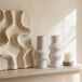 Jarrón decorativo SYBIL surtido 30cm marca BOLTZE Jarrón decorativo SYBIL surtido 30cm marca BOLTZE Blanco