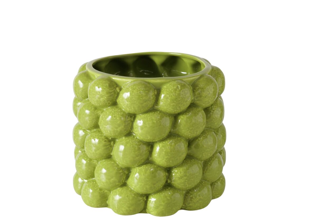 Macetero floral lime 14cm porcelana marca boltze