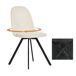 Silla de comedor giratoria LOLI Silla de comedor giratoria LOLI Beige