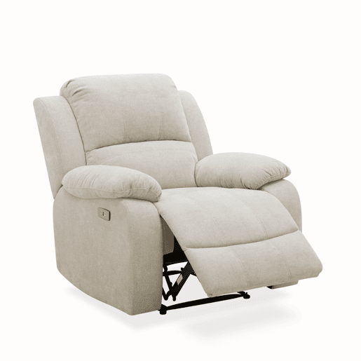 Cadeirão relax elétrico RYAN em cinzento claro