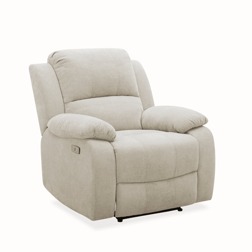 Cadeirão relax elétrico RYAN em cinzento claro