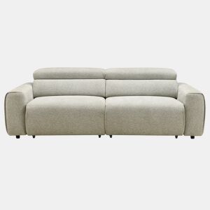 Sofá de 3 lugares com relaxamento manual LOAN XXL cinzento claro