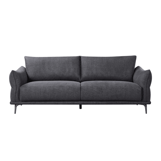 Sofá fixo de 3 lugares ALIX cor cinzento escuro Sofá fixo de 3 lugares ALIX cor cinzento escuro