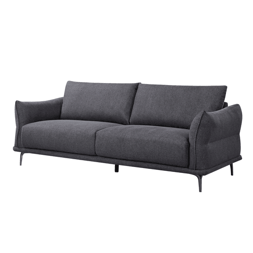 Sofá fixo de 3 lugares ALIX cor cinzento escuro Sofá fixo de 3 lugares ALIX cor cinzento escuro