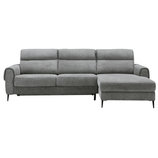 Chaise longue com cama ELIA dereita 4 lugares cinza