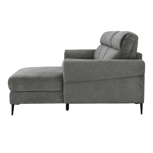 Chaise longue com cama ELIA dereita 4 lugares cinza
