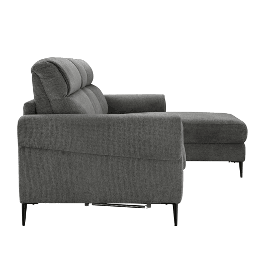 Chaise longue com cama ELIA dereita 4 lugares cinza