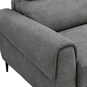 Chaise longue com cama ELIA dereita 4 lugares cinza