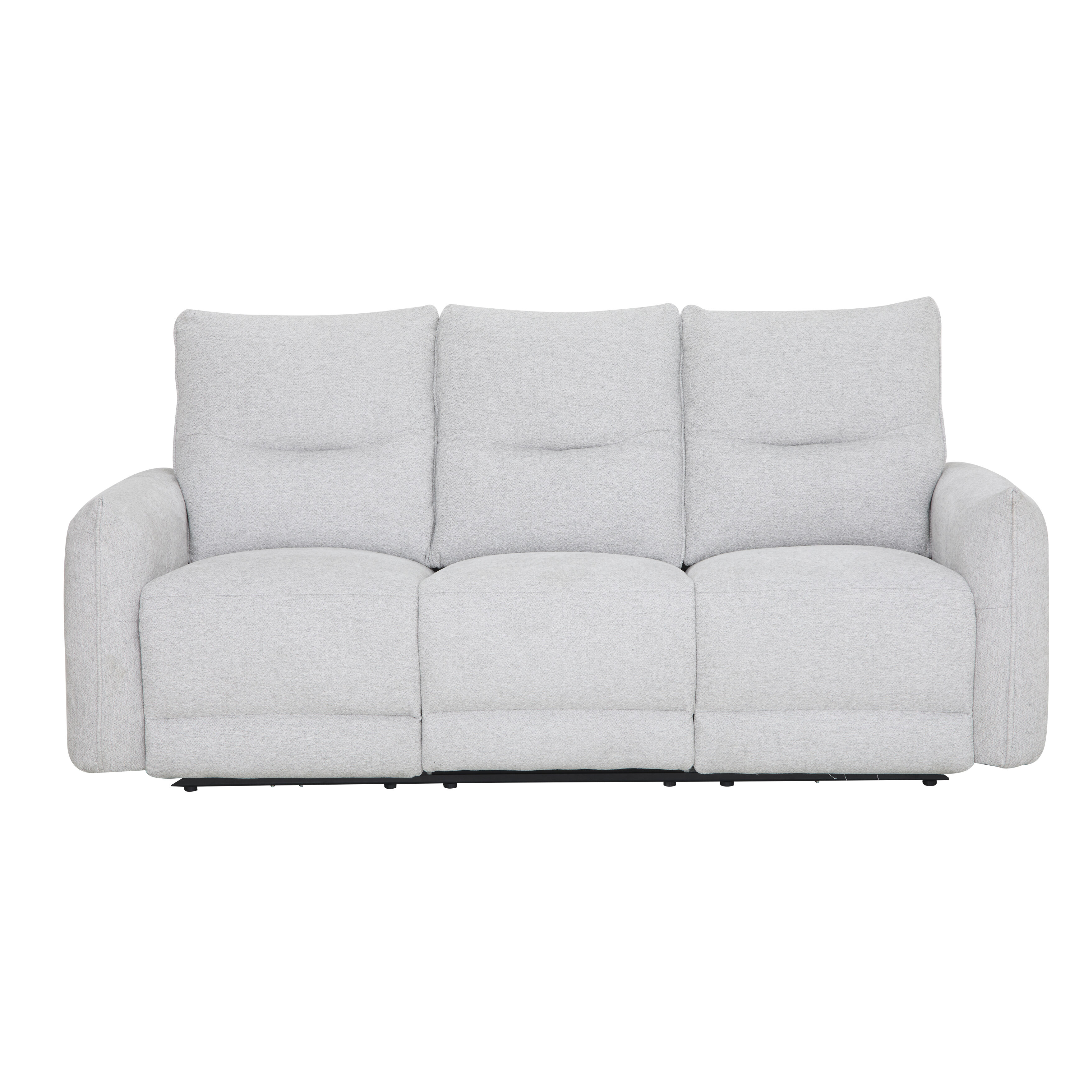 Sofá 3 plazas 2 asientos relax eléctricos DILAN color gris claro