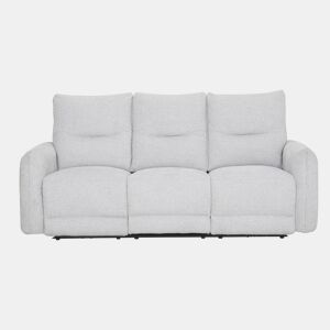 Sofá 3 lugares com 2 assentos relax elétricos DILAN cinza claro