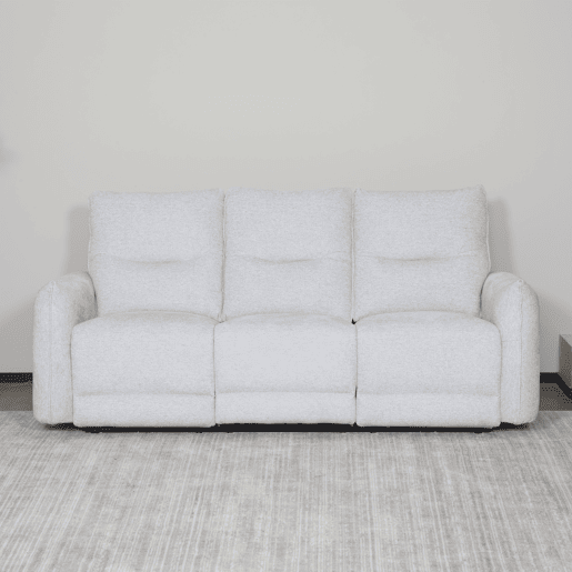Sofá 3 lugares com 2 assentos relax elétricos DILAN cinza claro