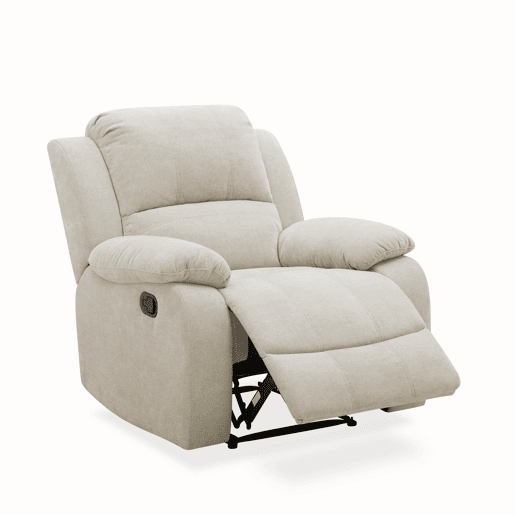 Cadeirão de relaxamento manual RYAN cor cinzento claro