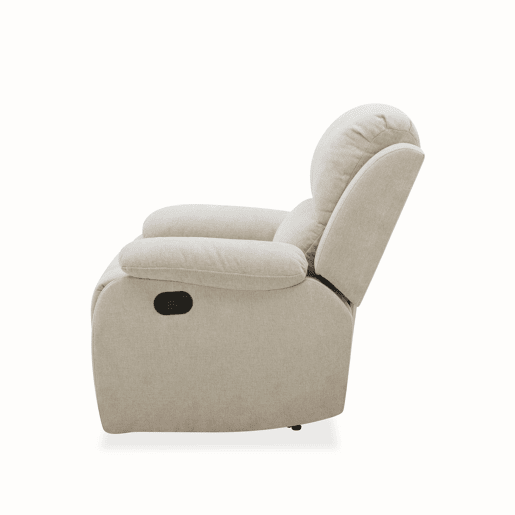 Cadeirão de relaxamento manual RYAN cor cinzento claro