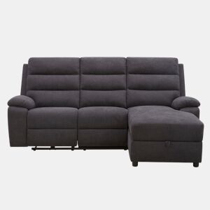 Chaise longue relax elétrica AMANDA dereita 3 lugares cinza