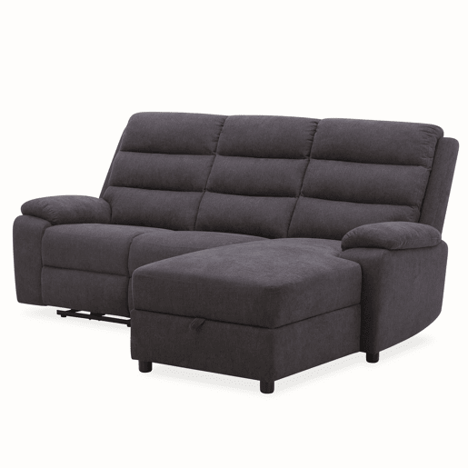 Chaise longue relax elétrica AMANDA dereita 3 lugares cinza