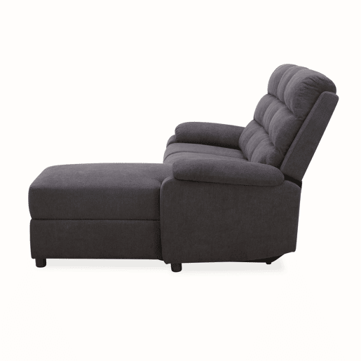 Chaise longue relax elétrica AMANDA dereita 3 lugares cinza