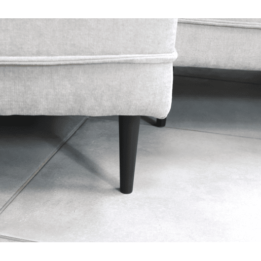 Chaise longue com cama RUDY reversível 3 lugares cinza claro