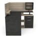 Escritorio esquinero MALICIA Escritorio esquinero MALICIA Negro/ Madera
