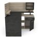 Escritorio esquinero MALICIA Escritorio esquinero MALICIA Negro/ Madera