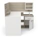Escritorio esquinero MALICIA Escritorio esquinero MALICIA Blanco/ Madera