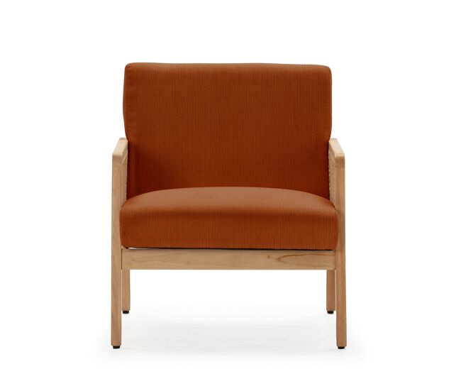 Sillón decorativo debra color terracota