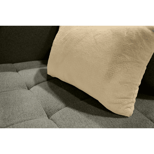 Sofá XXL SOPHIE de 4 lugares verde e bege