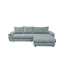 Chaise longue com cama FOCUS dereita 4 lugares azul