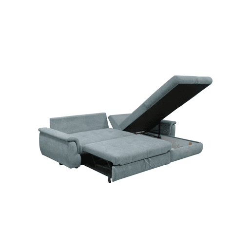 Chaise longue com cama FOCUS dereita 4 lugares azul
