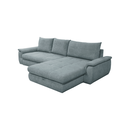 Chaise longue com cama FOCUS dereita 4 lugares azul