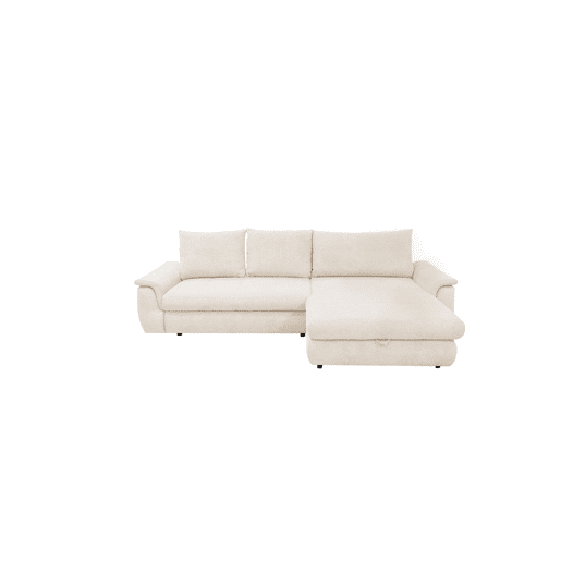 Chaise longue com cama FOCUS dereita 4 lugares bege
