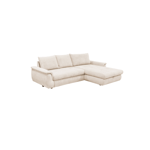 Chaise longue com cama FOCUS dereita 4 lugares bege